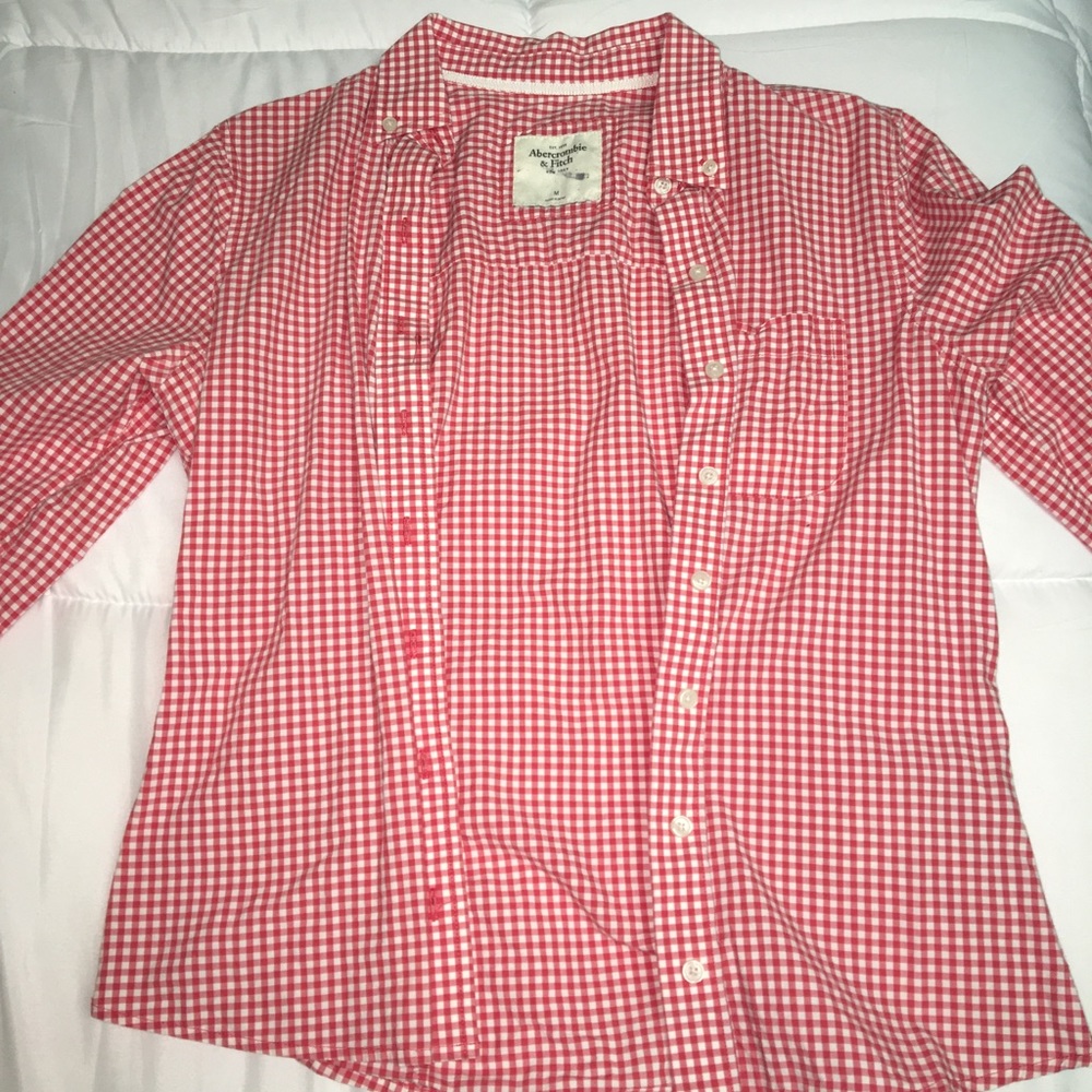 Checkered button down
